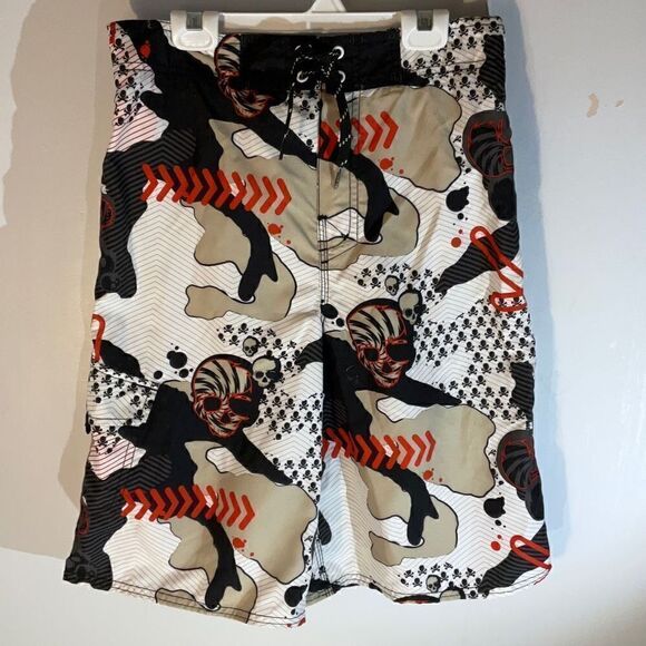 Joe Boxer Boy’s Skull Swim Trunks, 14 - Picture 9 of 11